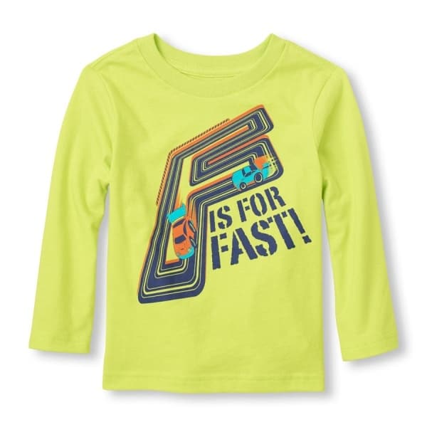 Longsleeve 'F is for Fast' Graphic Tee