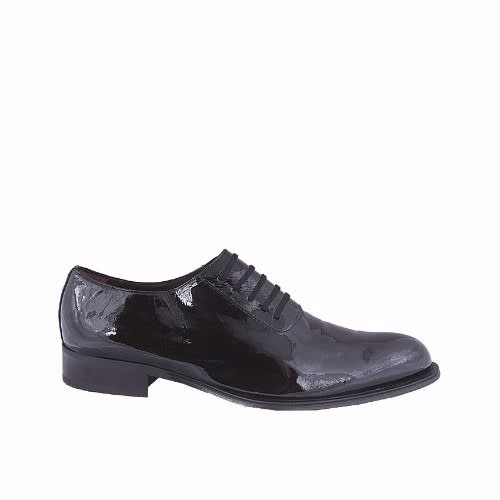 Black Patent  Lace Up