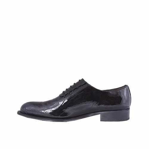 Black Patent  Lace Up