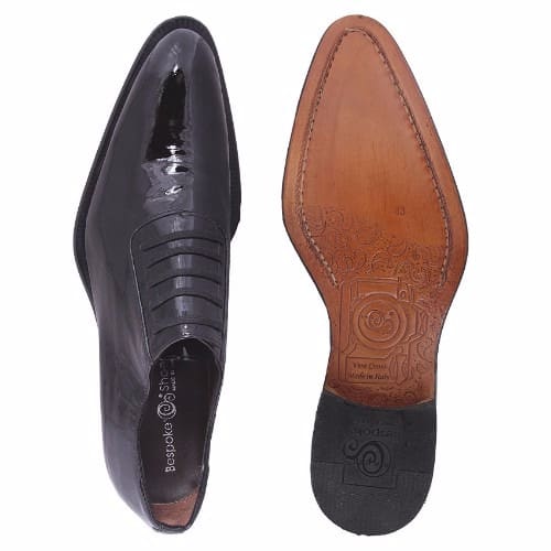 Black Patent  Lace Up