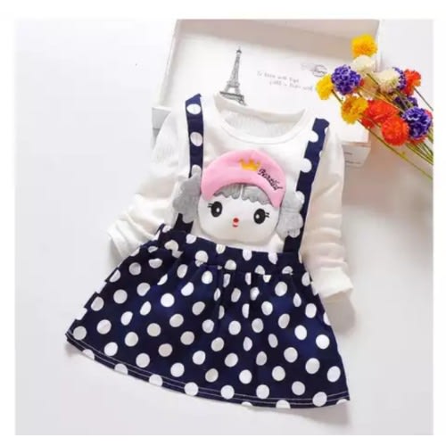 Long Sleeve Polka Dot Dress