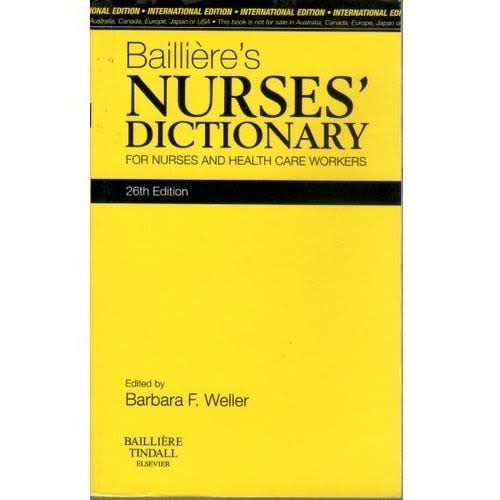Bailliere's Nurses' Dictionary