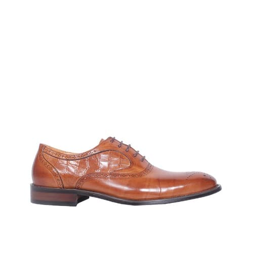 Italian Leather Shoe - Brown - MSH-3605