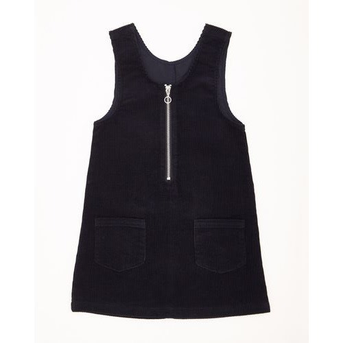Girls Corduroy Pinny Dress- Navy