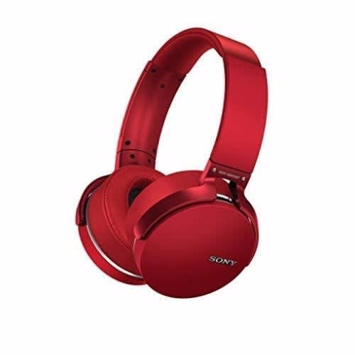 Sony Bluetooth Headphones With Extra Bass -Red