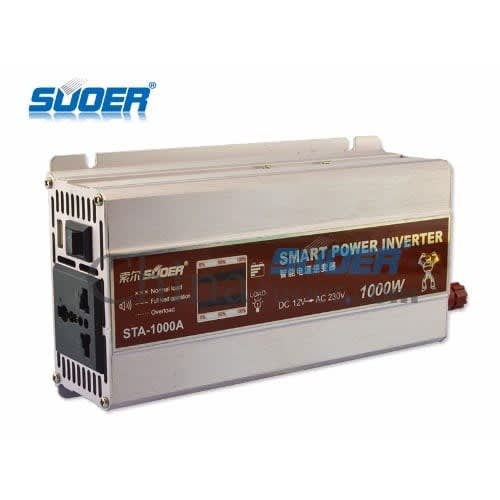 Lcd Meter Portable Power Inverter - 12V 220V - 1000W - Sta-1000a