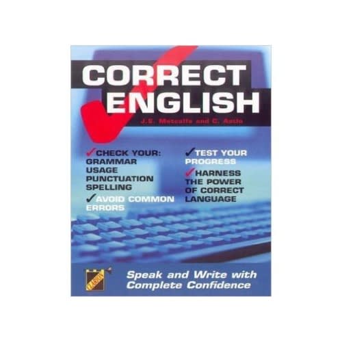 Correct English Book:  Speak And Write With Complete Confidence