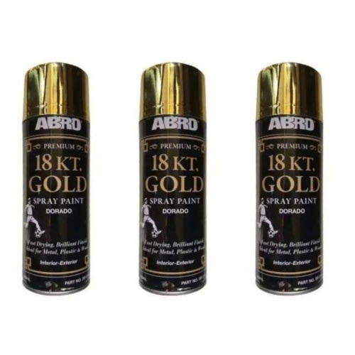 3 Pieces Of Spray Paints - Gold