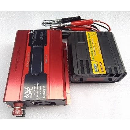 Suoer 1000w Inverter With 10a Digital Display Charger