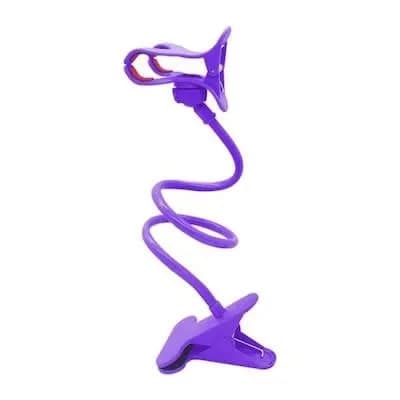 Flexible Bracket - Mobile Phone Holder - 360 Degree - Purple