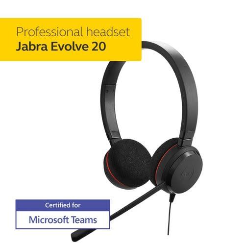 Evolve 20 Uc Stereo Binaural Pc Headset For Calls