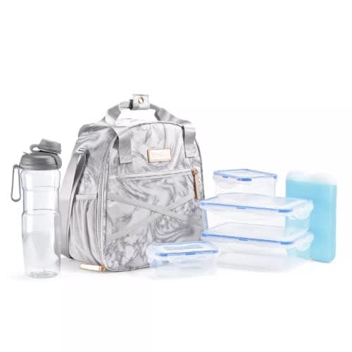Fit & Fresh Deluxe Athleisure Lunch Bag Set - 7-Piece