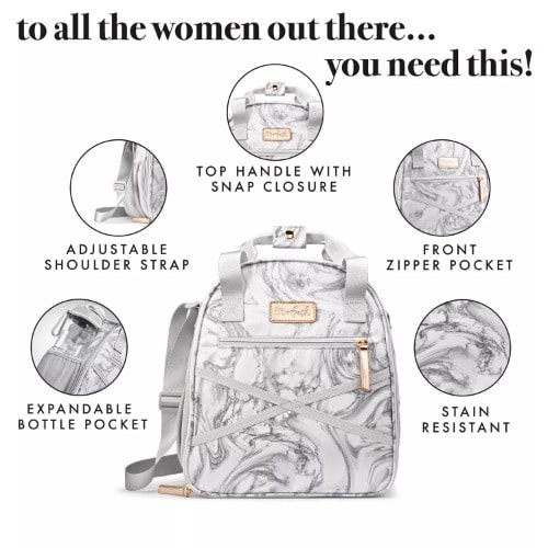 Fit & Fresh Deluxe Athleisure Lunch Bag Set - 7-Piece