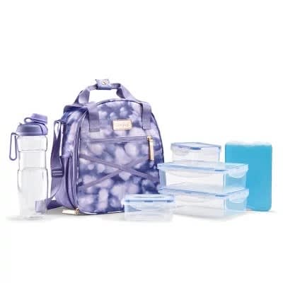Fit & Fresh Deluxe Athleisure Lunch Bag Set - 7-Piece