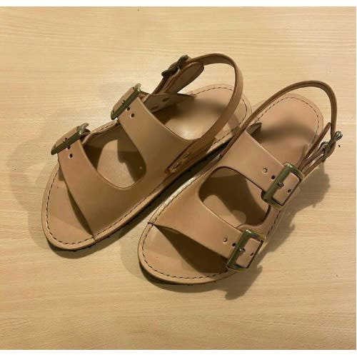 Realwon Classic Leather Male Brown Sandals