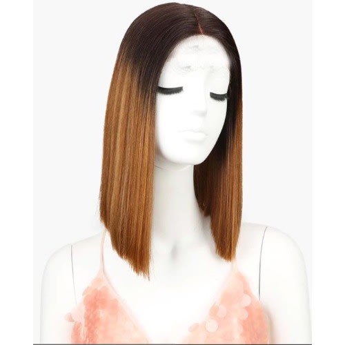 New Fashion Blunt Cut Ombre Wig with Closure