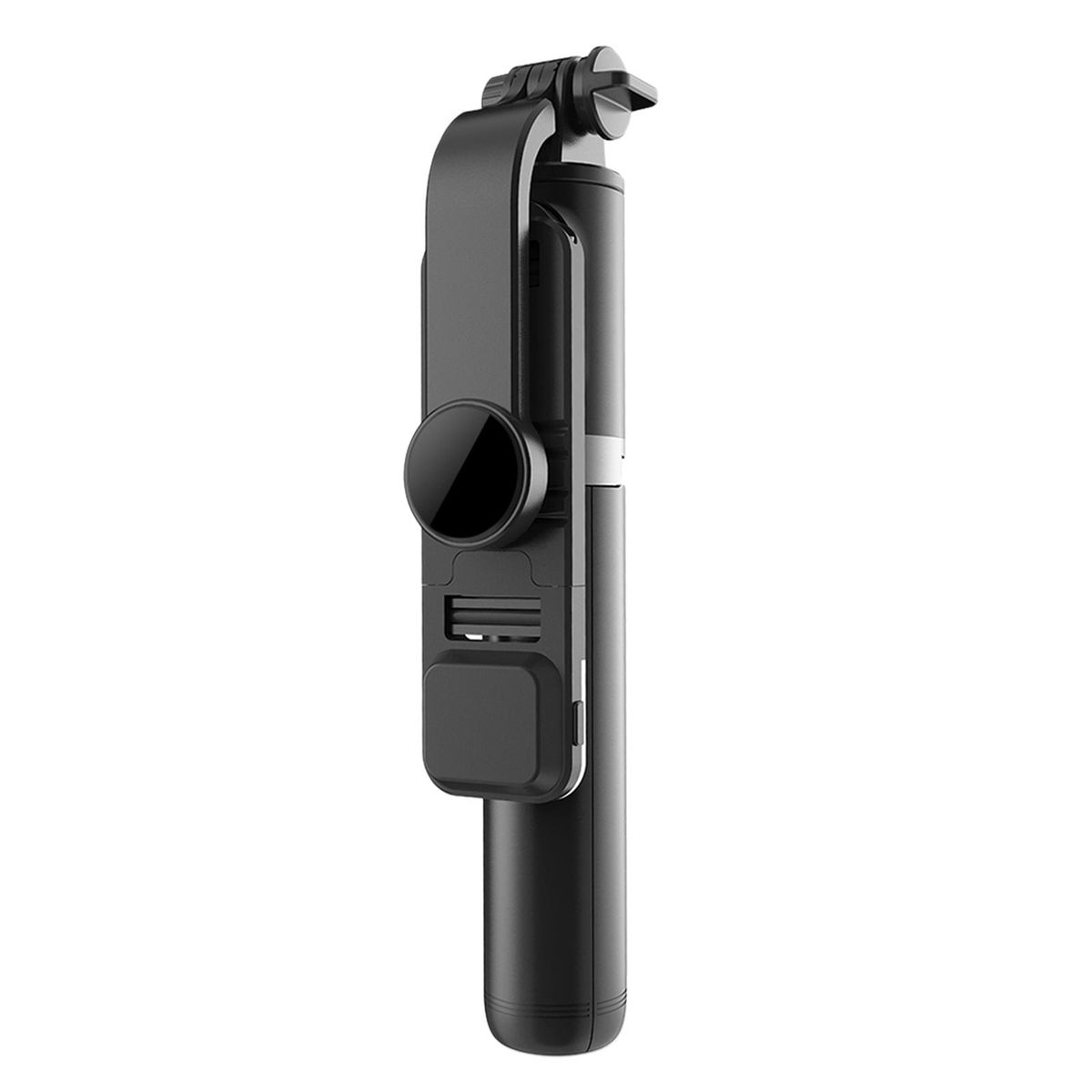 Portable Extendable Selfie Stick Monopod Tripod Black+Fill Light
