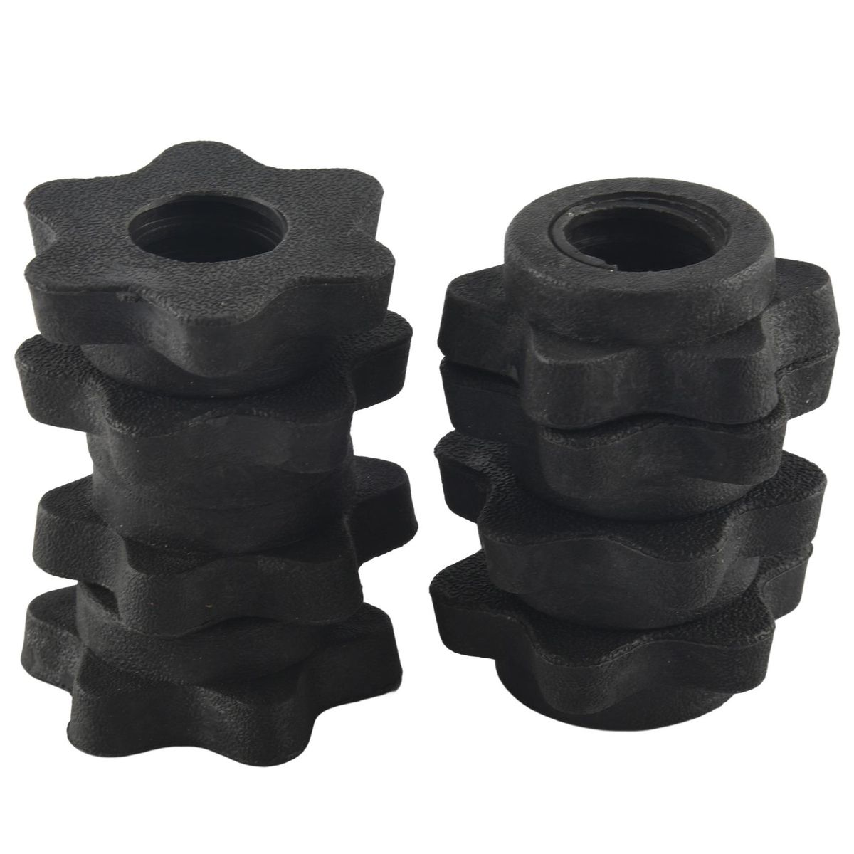 4 Pairs Dumbbell Hex NutDumbbell Rod Nut Collars For Barbells Training Sports