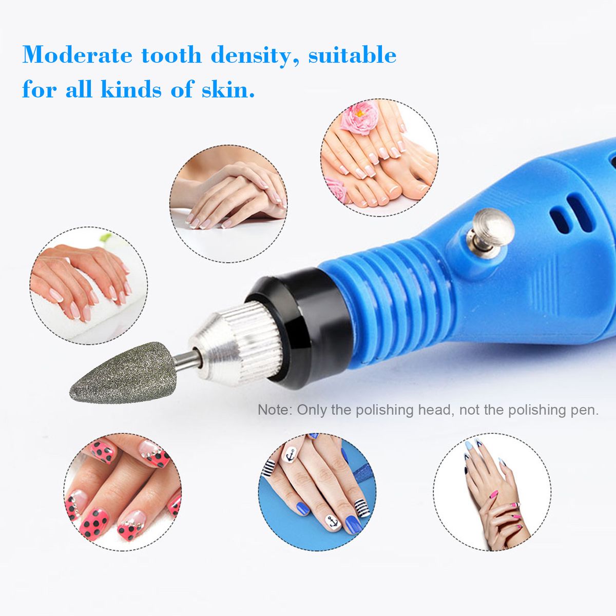 Cusp Nail Drill Bits Pedicure   Manicure Kit Replacement Set