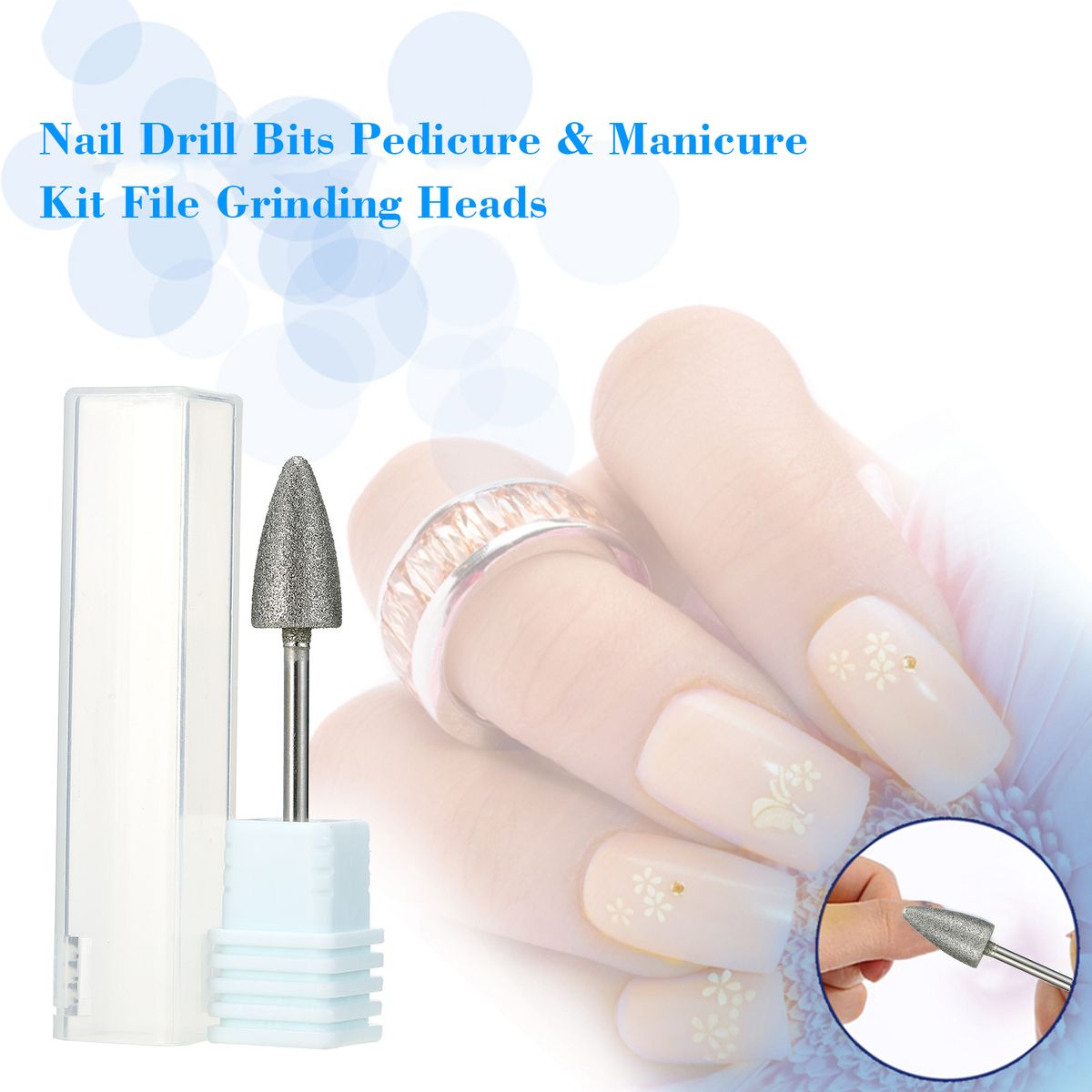 Cusp Nail Drill Bits Pedicure   Manicure Kit Replacement Set