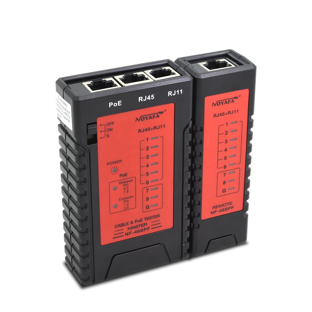 NOYAFA NF-468PF Cable Continuity PoE Cable Tester RJ11 RJ45
