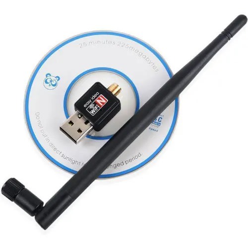 600mbps Dual Band 2.4/5ghz Wifi Network Lab Adapter Dongle W/antenna High Speed