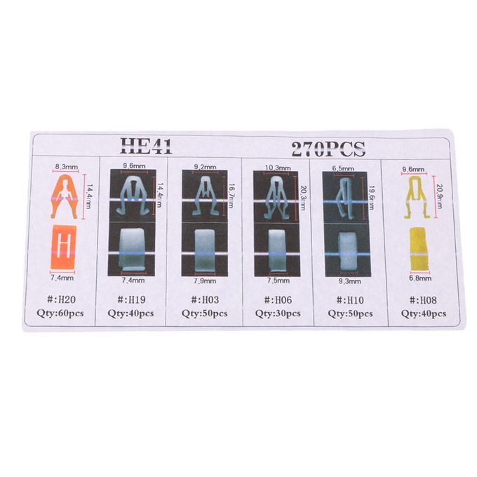 270 Pieces Car Console Instrument Panel Dash Dashboard Trim Retainer
