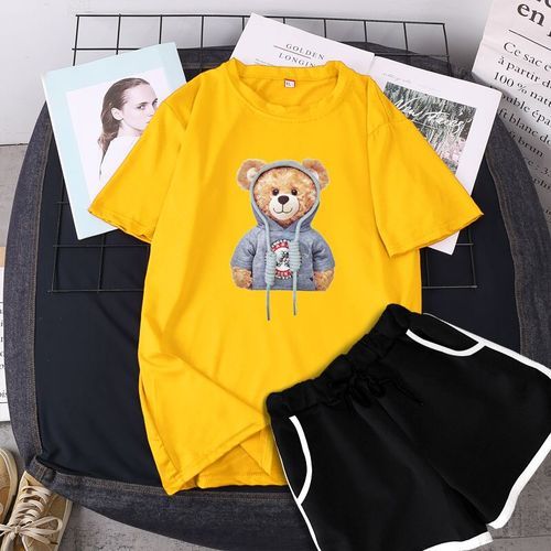 Ladies/women 2pcs Set Of Sexy Night Wear Yellow
