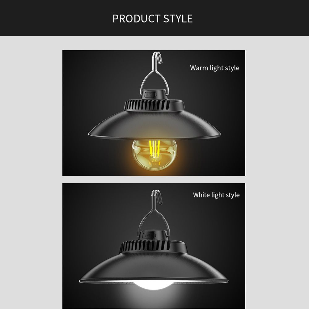 LED Portable Camping Light Typc-C Rechargeable IPX4