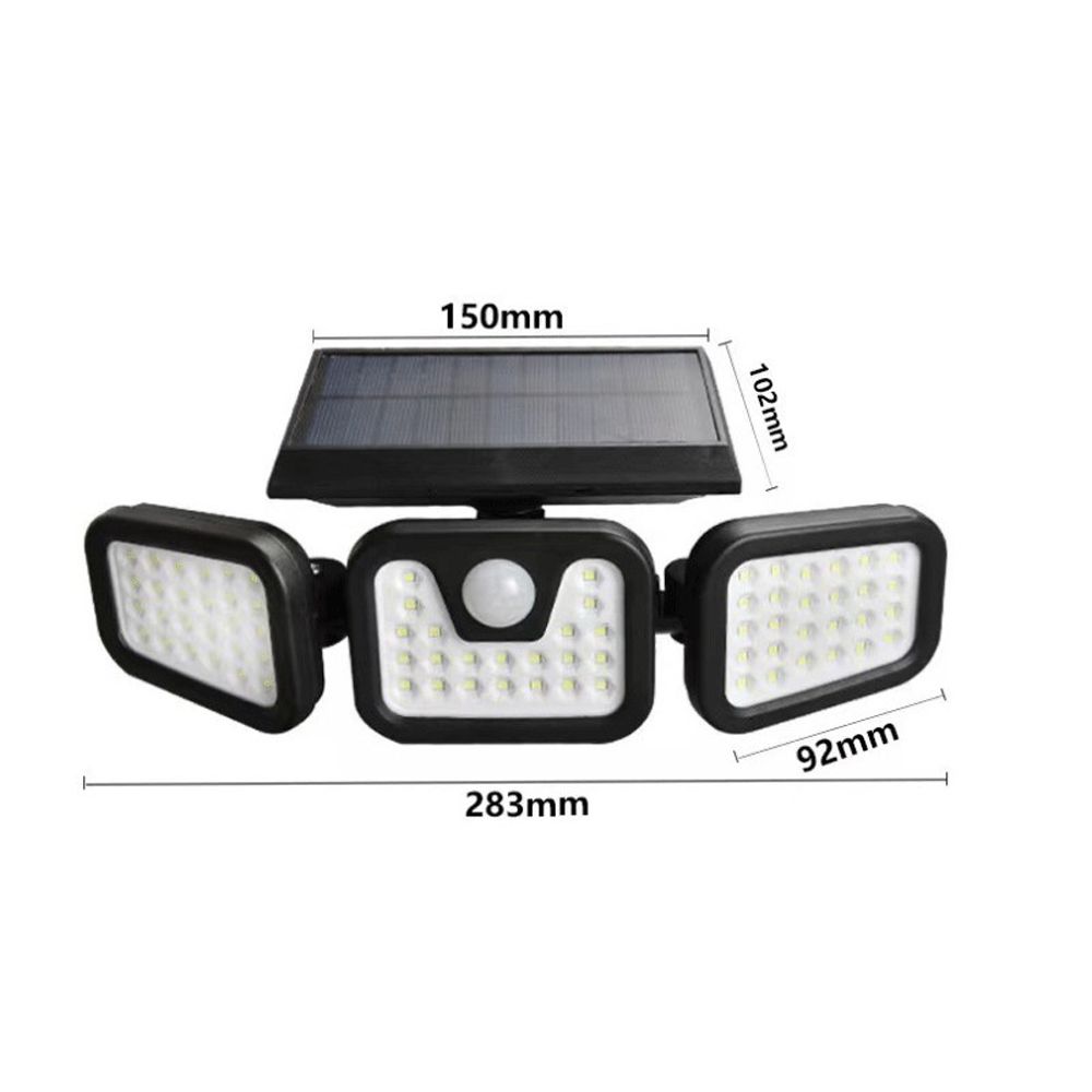 High Brightness Home Solar-Powered Wall Lamp 74LED Angle
