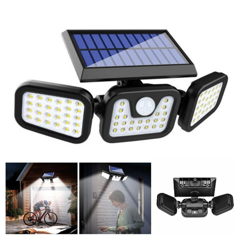 High Brightness Home Solar-Powered Wall Lamp 74LED Angle