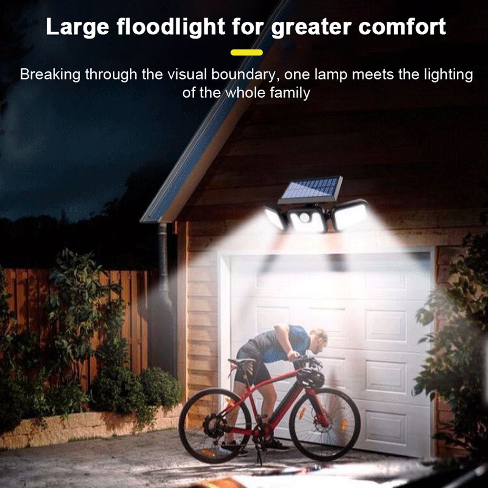 High Brightness Home Solar-Powered Wall Lamp 74LED Angle