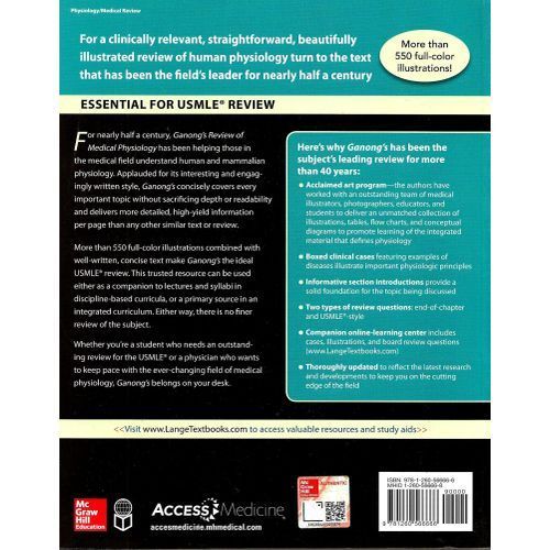 Ganongs Review Medical Physiology 26edition