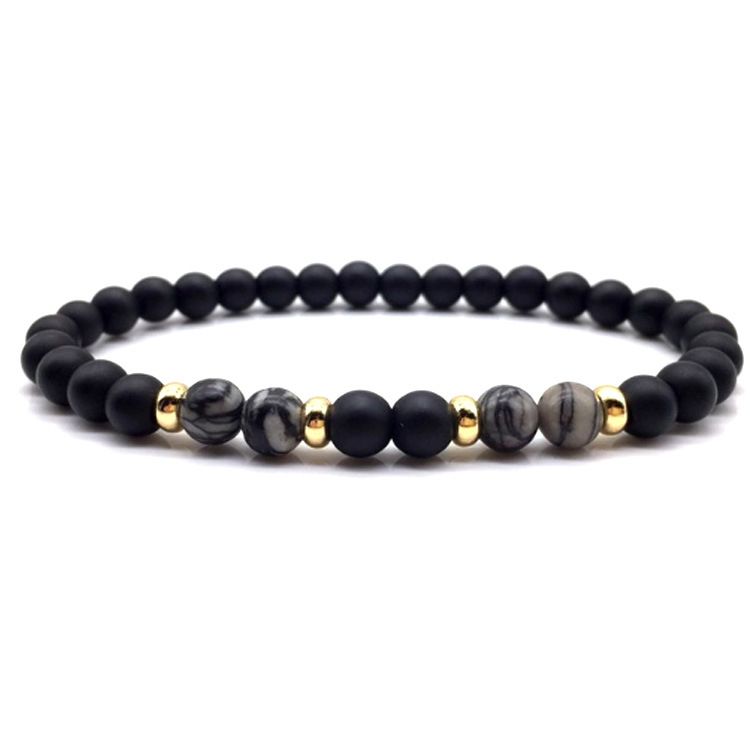 2 In 1 Luxury Fashion Men Women Unisex Black Plated Watch & Bracelet