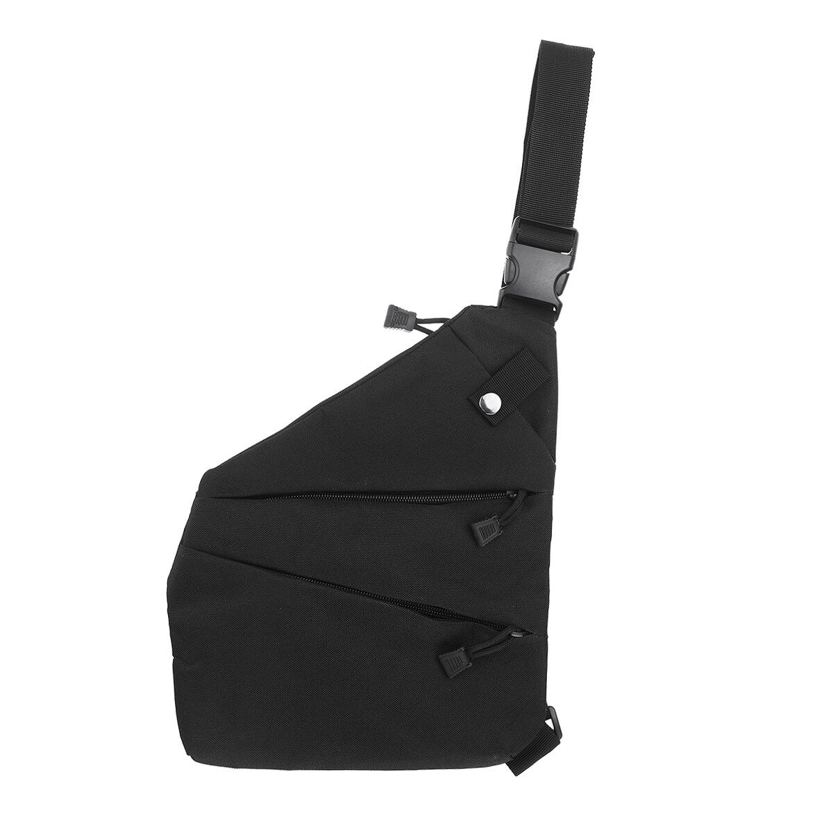 Multifunction Mens Shoulder Bag Phone Storage Pouch Sport Cycling Right Shoulder Black