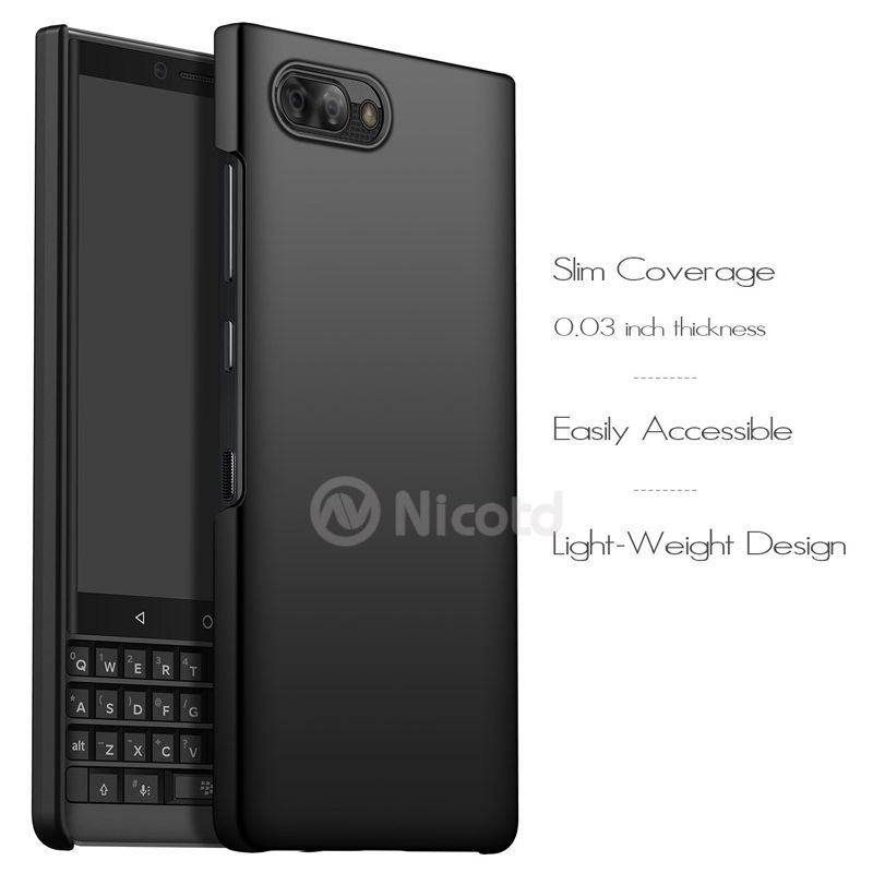 Back Case For Blackberry Keyone Key2 Slim Plastic Pc Cover