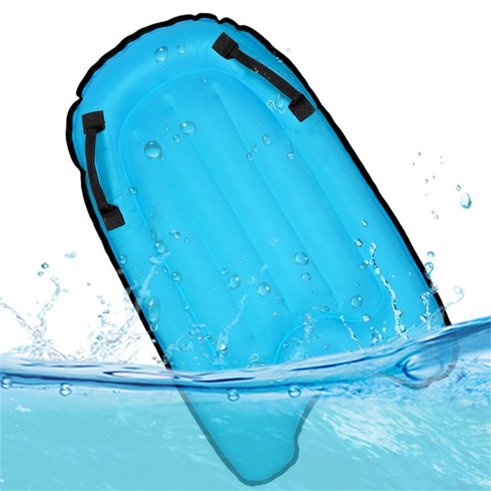 Inflatable Surfing Board with Handles Surfing Body Board Folding Beach Surfboard Lightweight Swimming Floating Mat Devices Kids Adults Surfboard Safety Beach Pool Toy