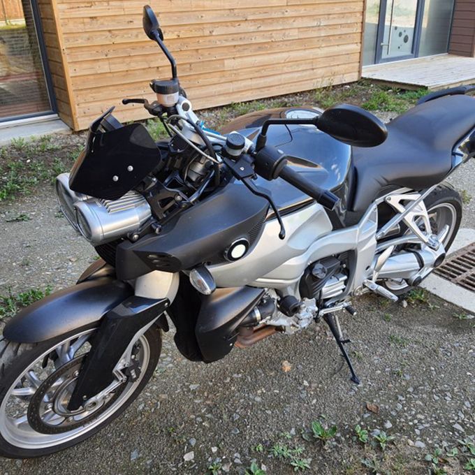 Extension Parts Front Windshield Glass Cover For BMW K1200R Black