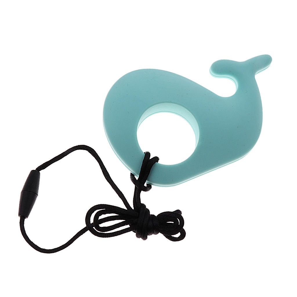 Silicone Teething Pacifier Pendant Soother Teether For Baby Sky Blue