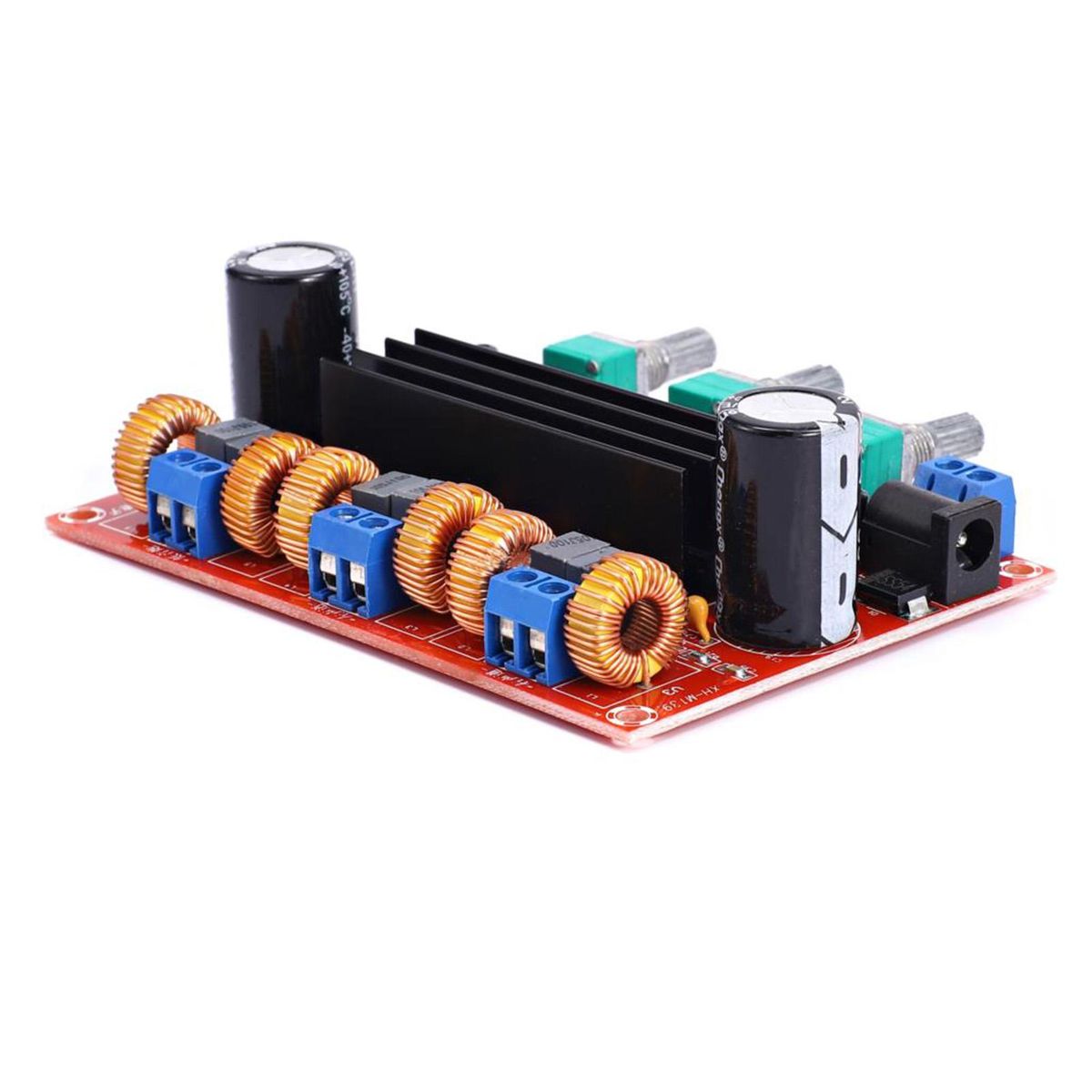 XH-M139 2.1 Channel Digital Amplifier Board Audio Power Amplifier TPA3116D2 2*50W+100W 12V-24V Wide Voltage