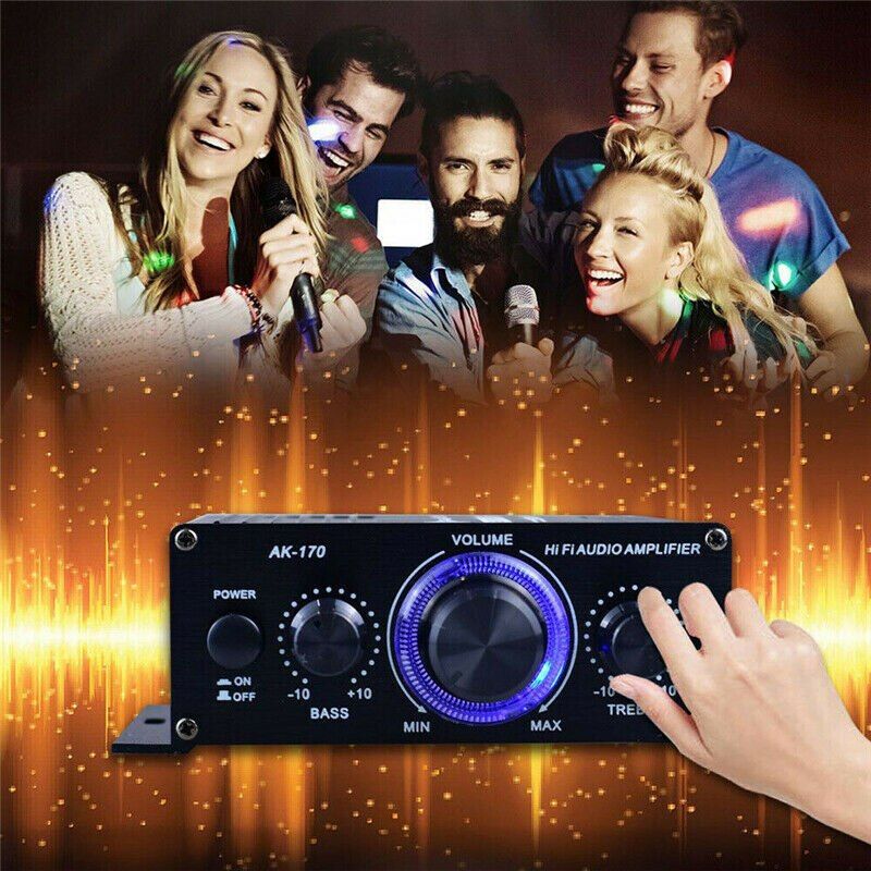 400W 20Hz-20KHz HIFI Digital Stereo Audio Amplifier Theater Karaoke FM Radio Mic Car Power Amplifiers