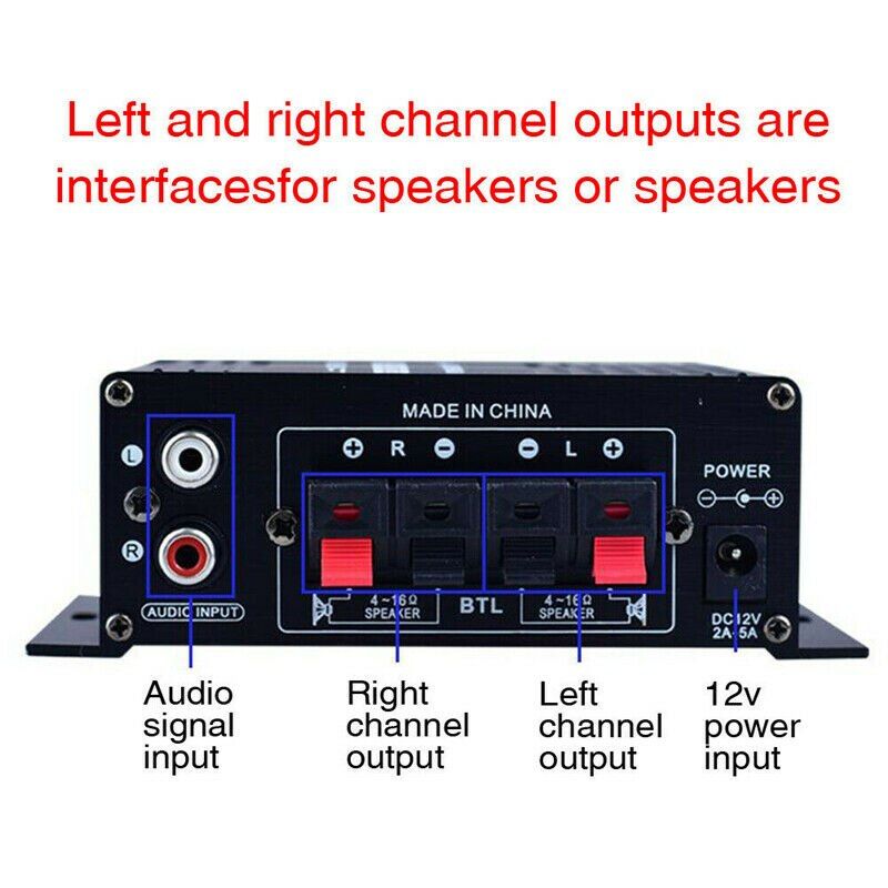 400W 20Hz-20KHz HIFI Digital Stereo Audio Amplifier Theater Karaoke FM Radio Mic Car Power Amplifiers