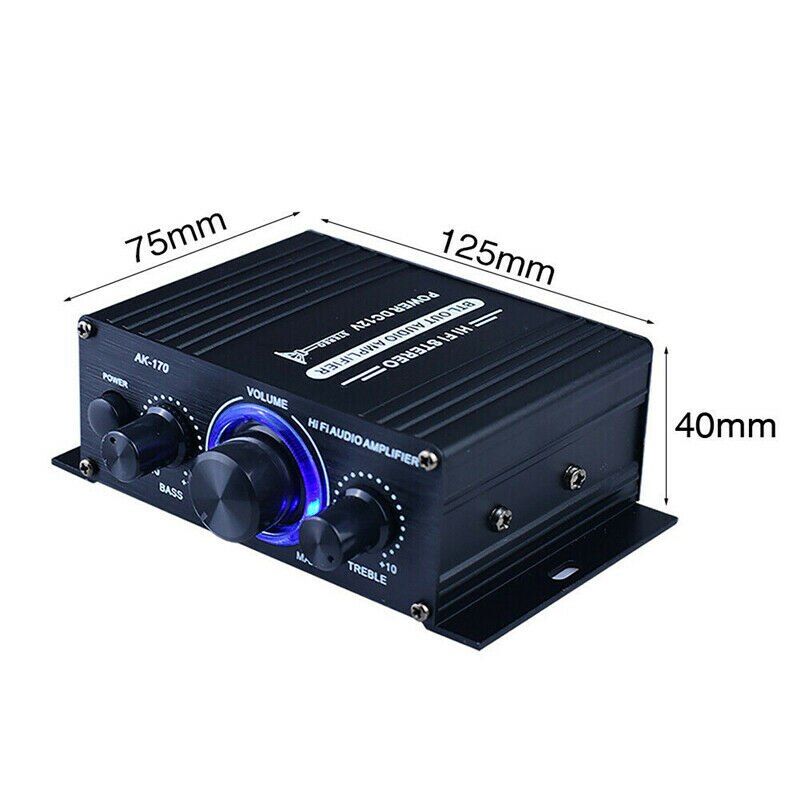 400W 20Hz-20KHz HIFI Digital Stereo Audio Amplifier Theater Karaoke FM Radio Mic Car Power Amplifiers