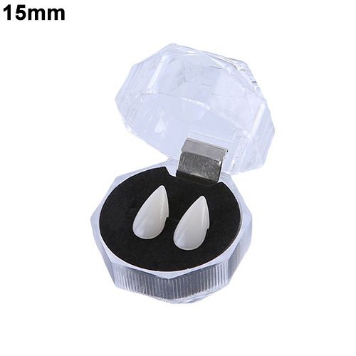 2Pcs/Set Dentures Zombie Vampire Teeth Ghost Devil Fangs-