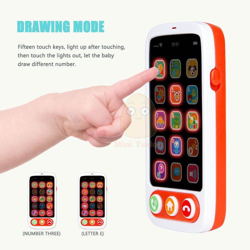 Kids Learning Toys Mobile Phone Toy English Machine Musica