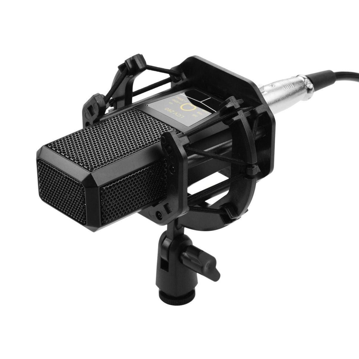 Cardioid Condenser Vocal Microphone with 3-pin XLR to 3.5mm TRS Cable for Vocal Video Live Streaming Reocrding