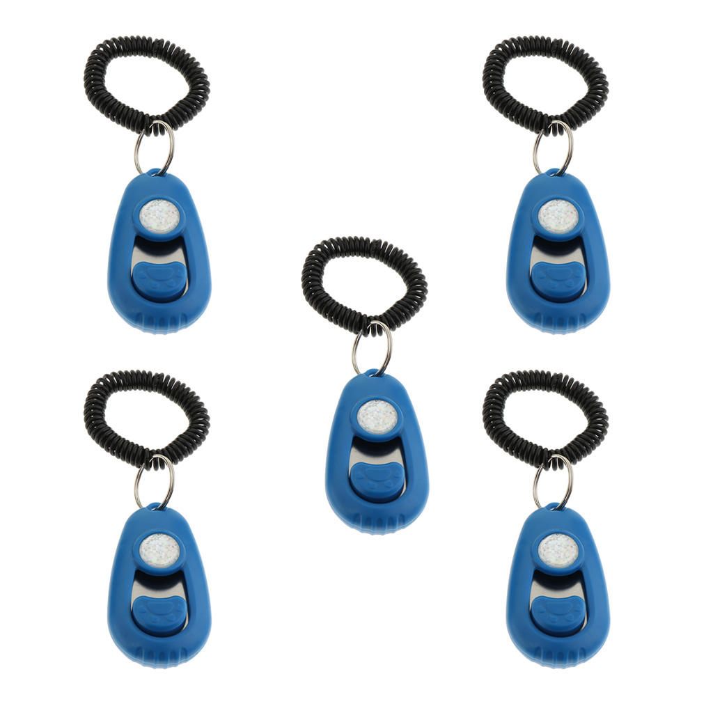 Pet Tainer  Easy Puppy Training Obedience Agility Keychain Blue