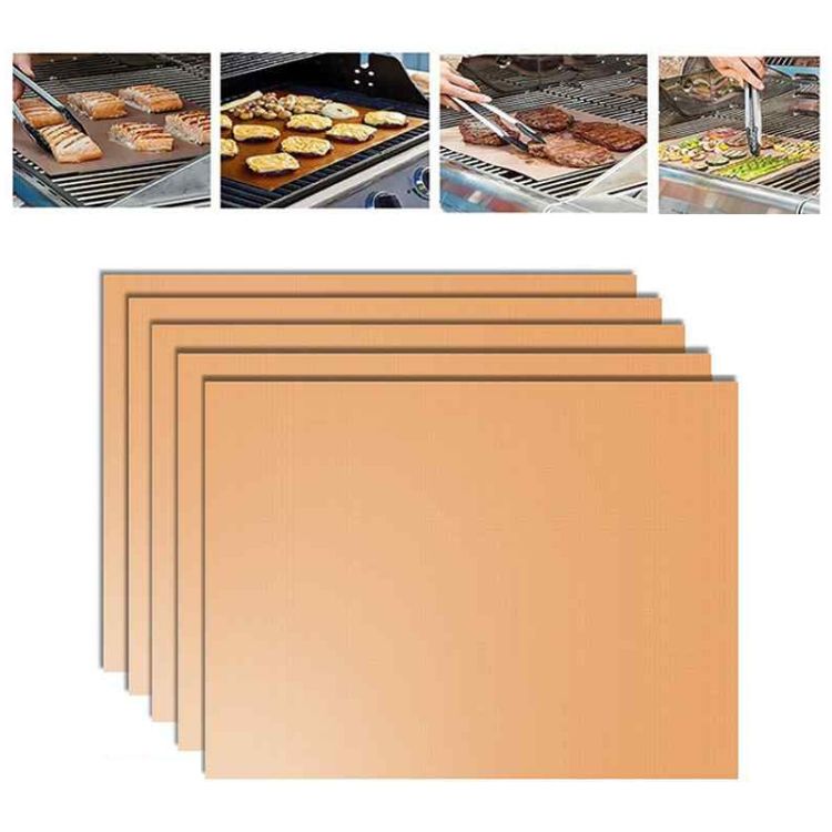 5 PCS 0.2mm Barbecue Grill Mat