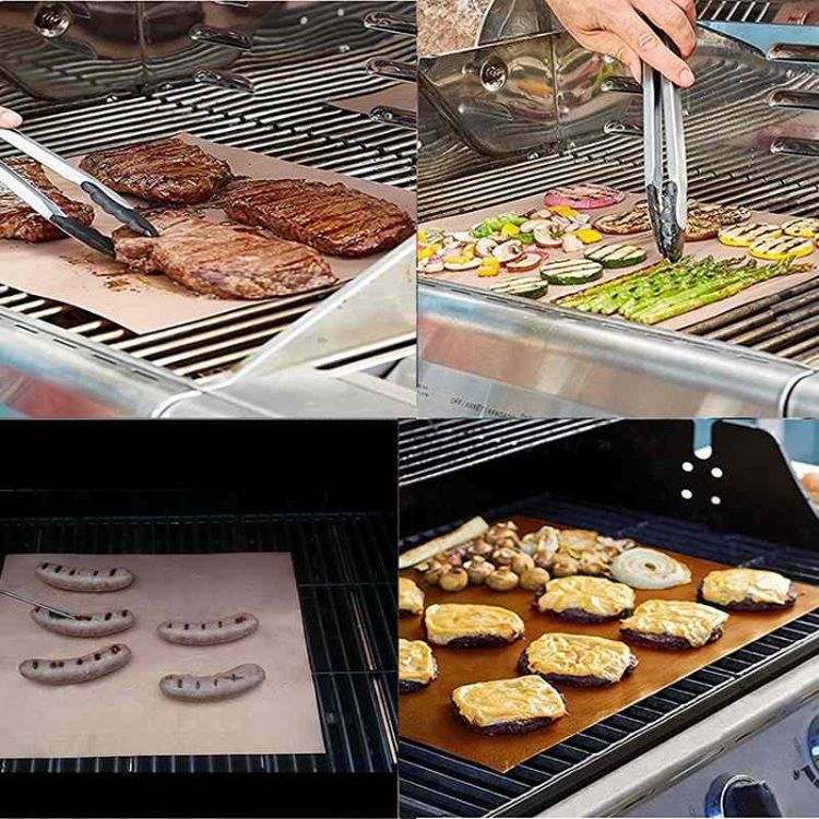 5 PCS 0.2mm Barbecue Grill Mat