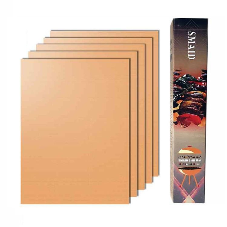 5 PCS 0.2mm Barbecue Grill Mat